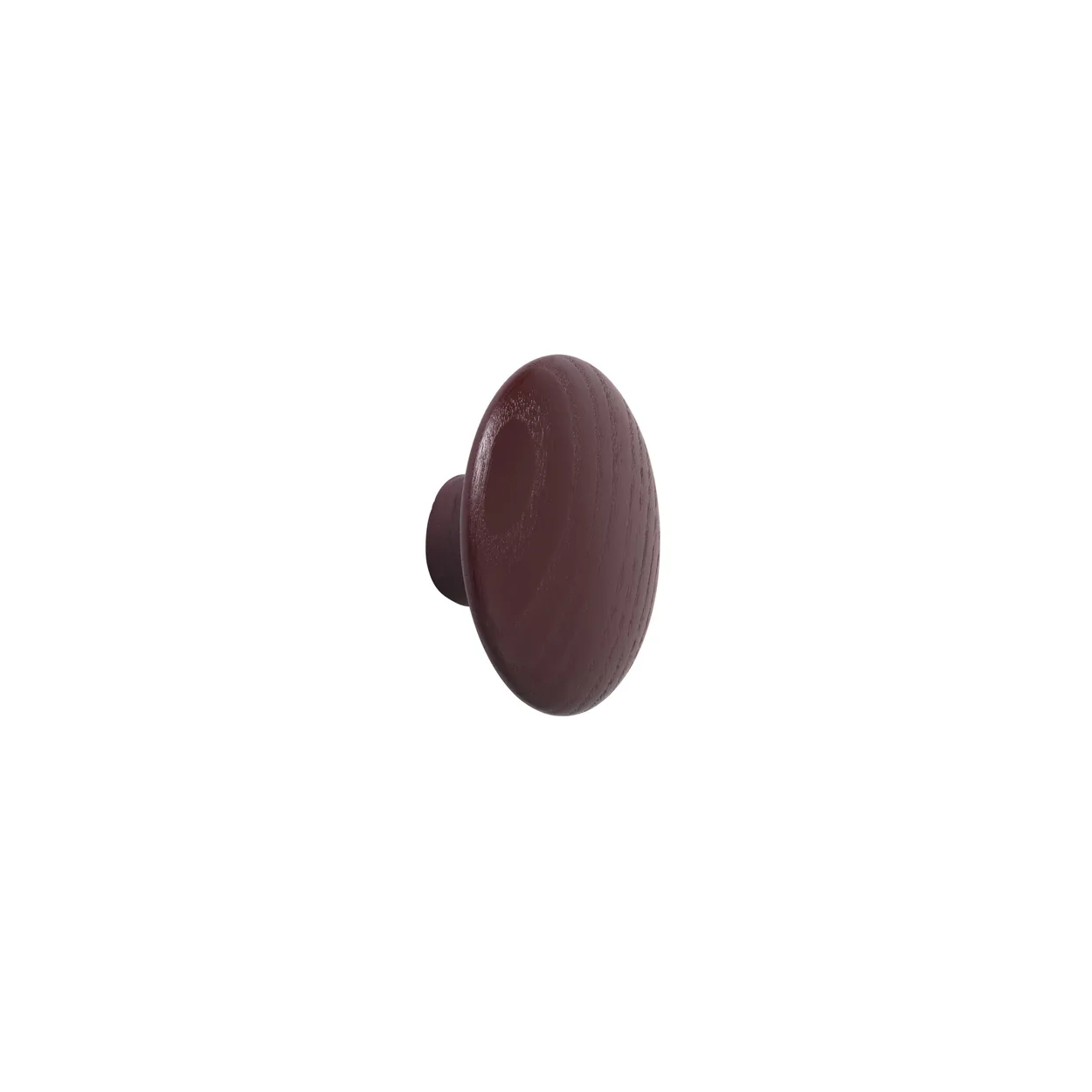 Muuto The Dots coat hook burgundy Small | Scandinavian Design | Clothes hooks & hangers | Red
