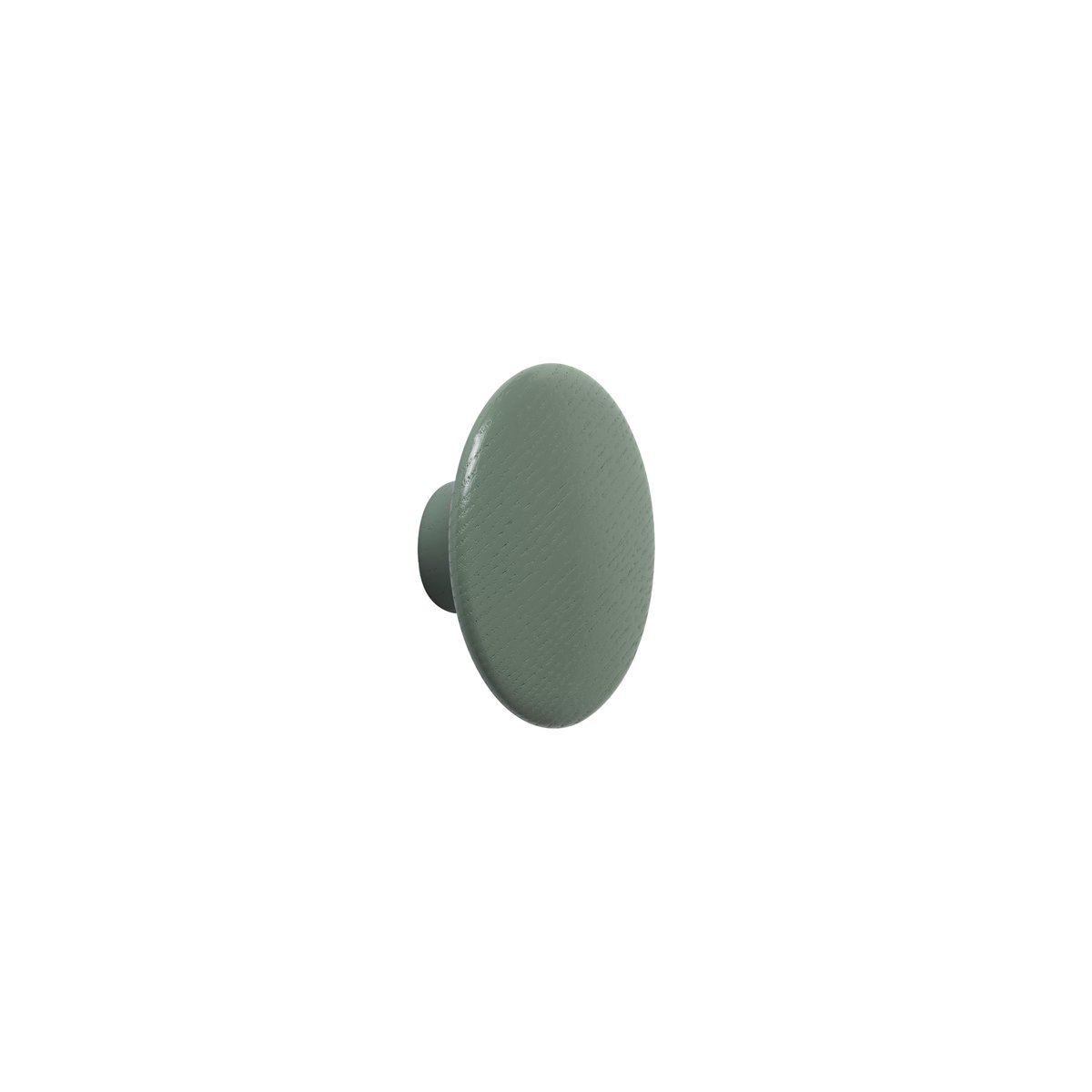 Muuto The Dots coat hook dusty green Extra small | Scandinavian Design | Clothes hooks & hangers | Green