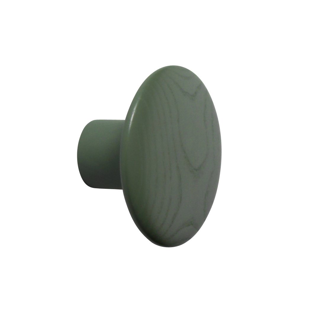 Muuto The Dots coat hook dusty green Small | Scandinavian Design | Clothes hooks & hangers | Green
