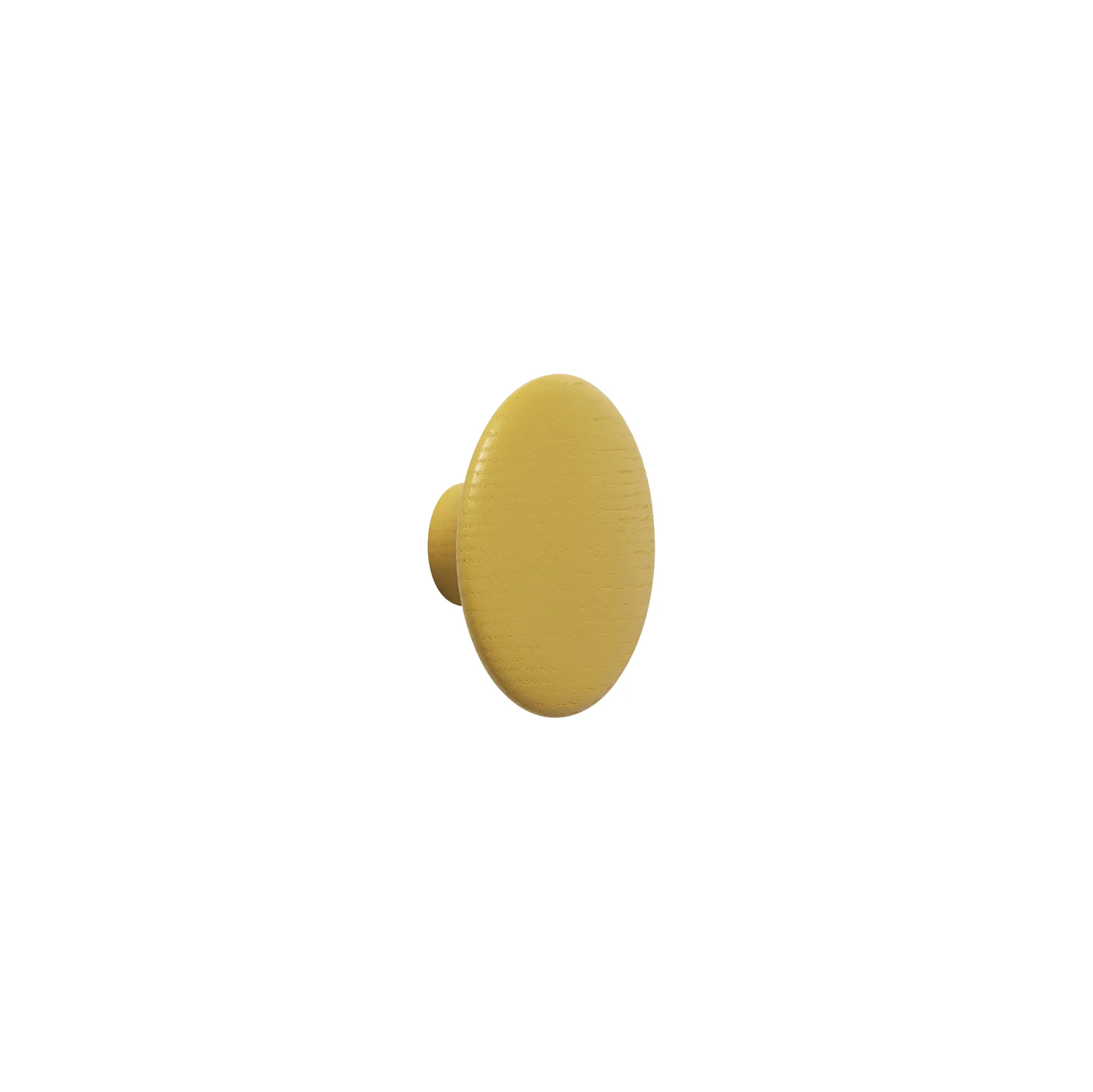 The Dots coat hook mustard yellow, extra small Muuto