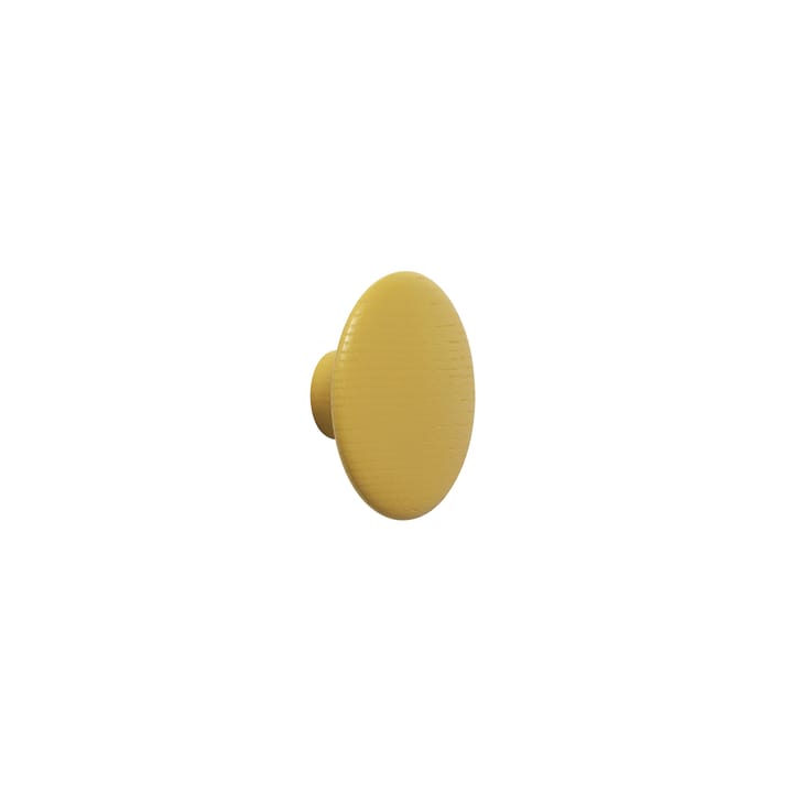 The Dots coat hook mustard yellow, extra small Muuto