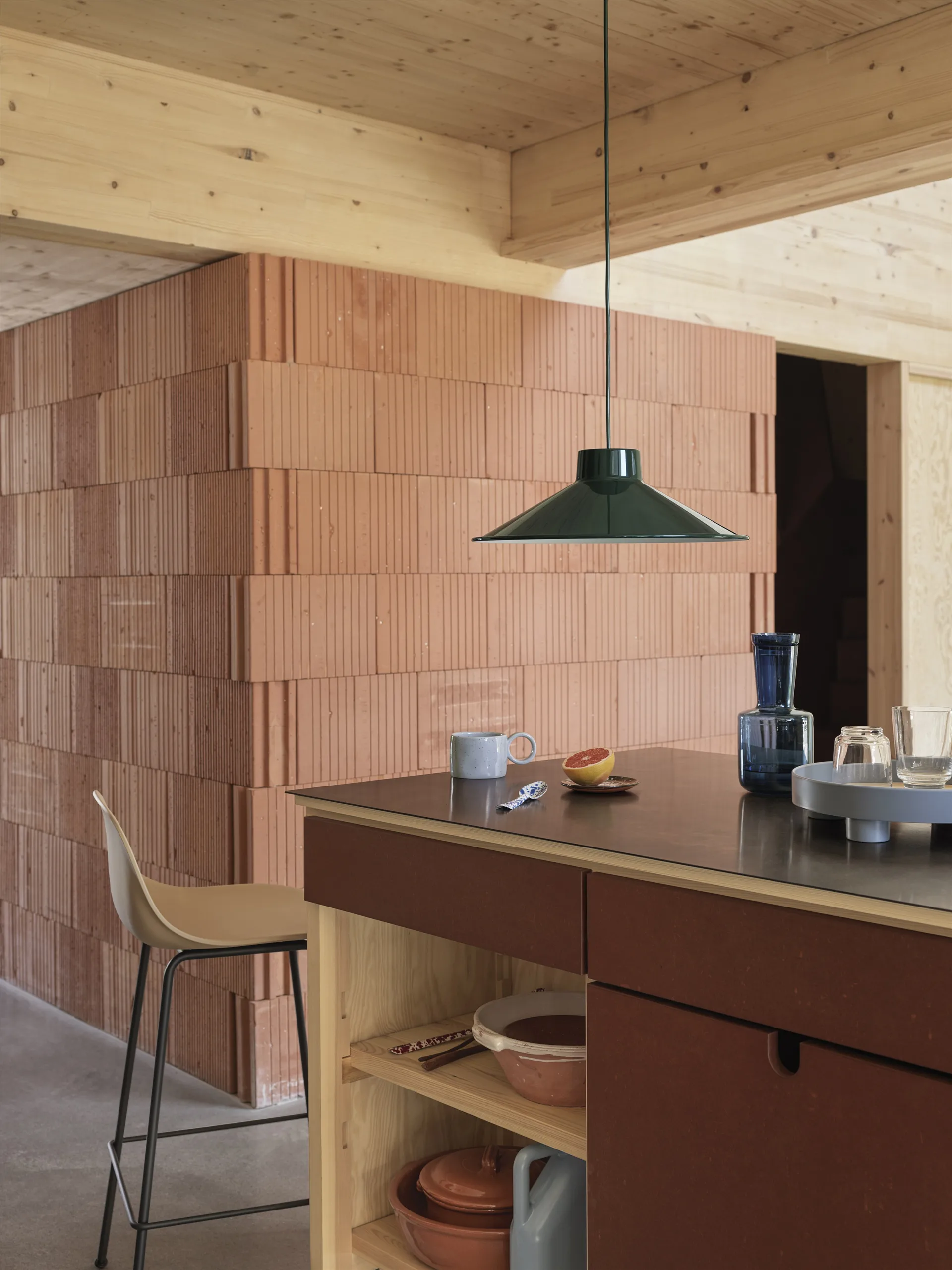 Top ceiling lamp Ø36 cm, Dark green Muuto