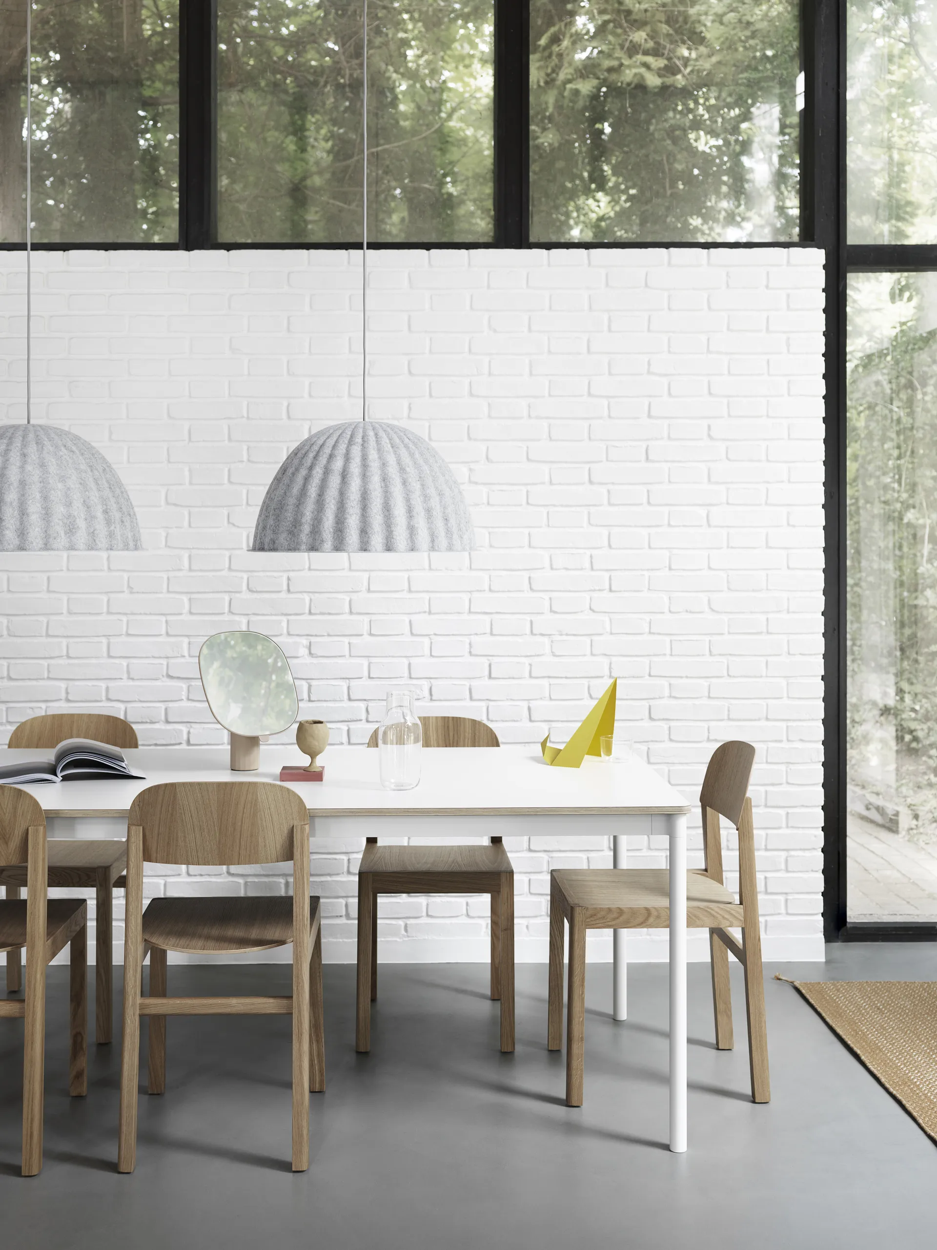 Under The Bell Ceiling Lamp O 55 Cm, Dark Green Muuto