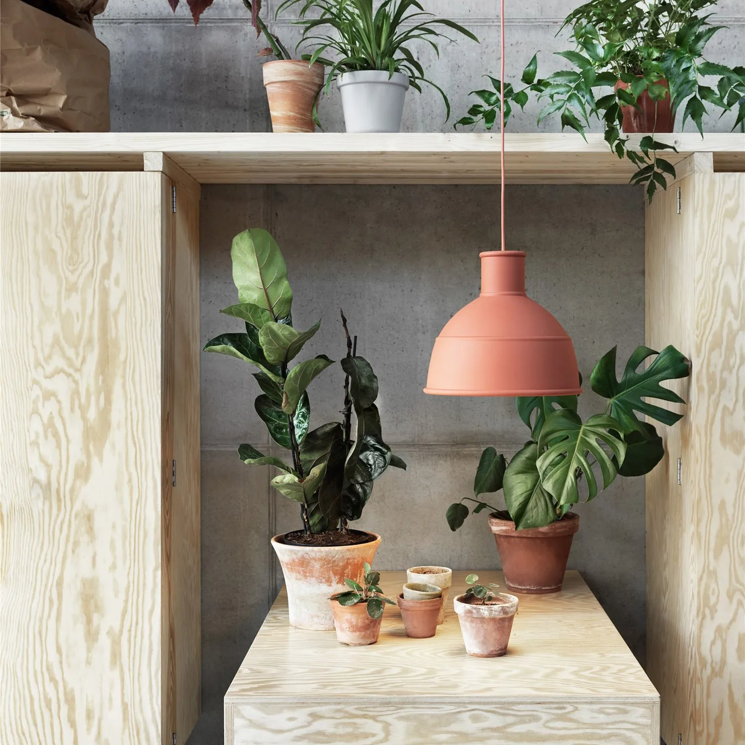Unfold pendant, terracotta Muuto