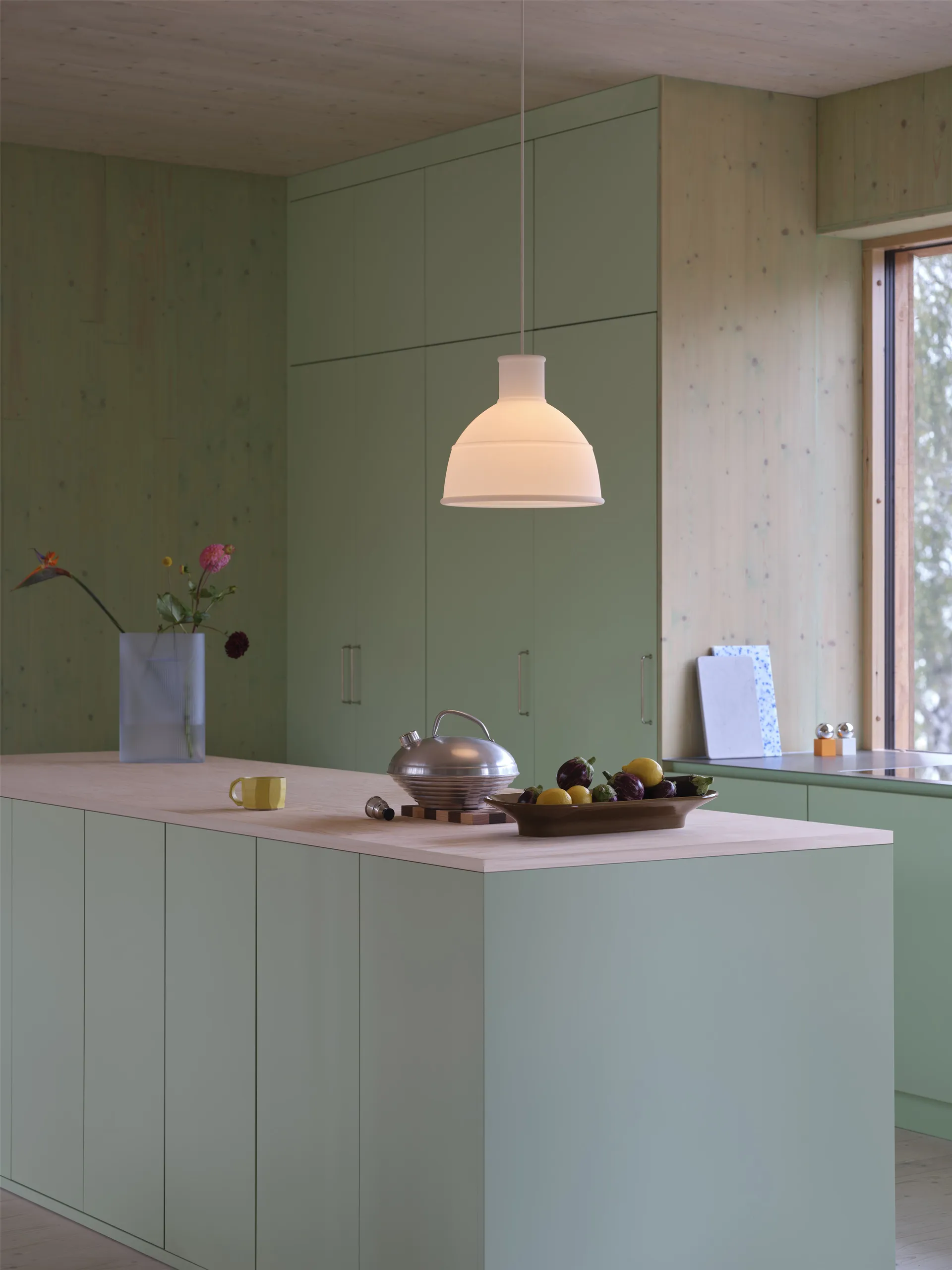 Unfold pendant, Translucent white Muuto