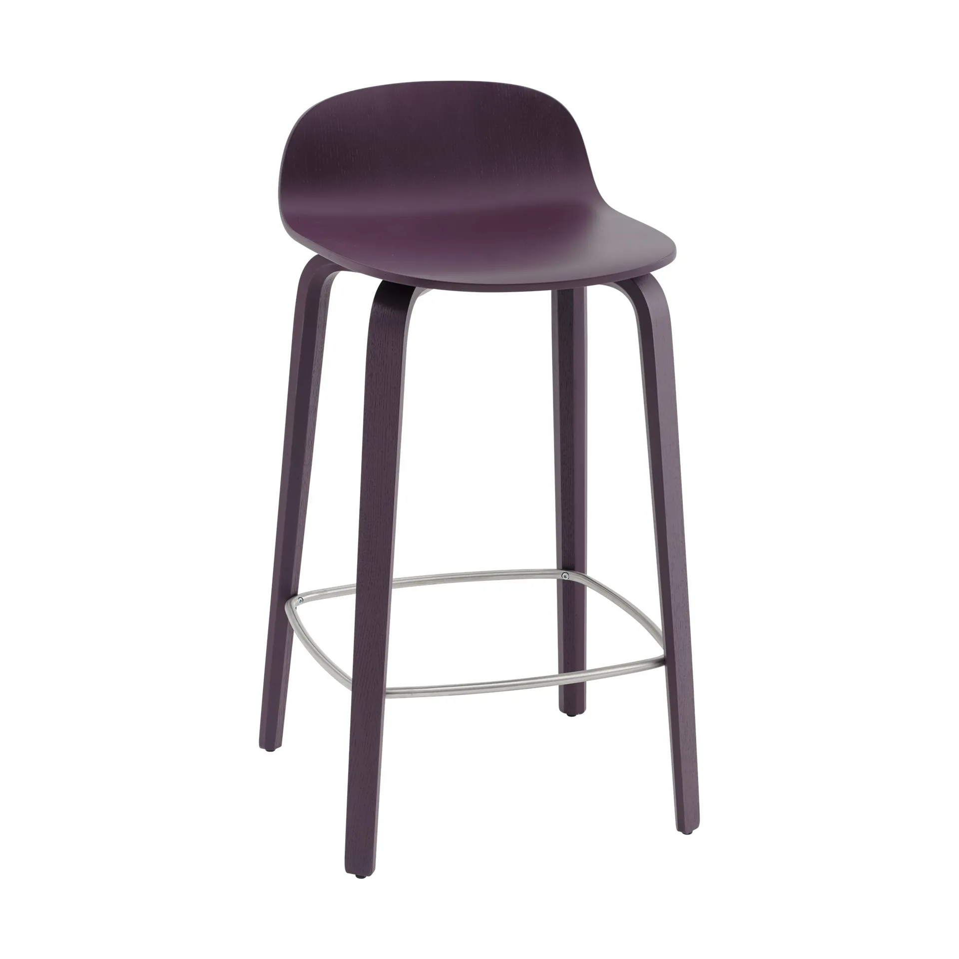 Visu barstool 65 cm, Dark plum Muuto