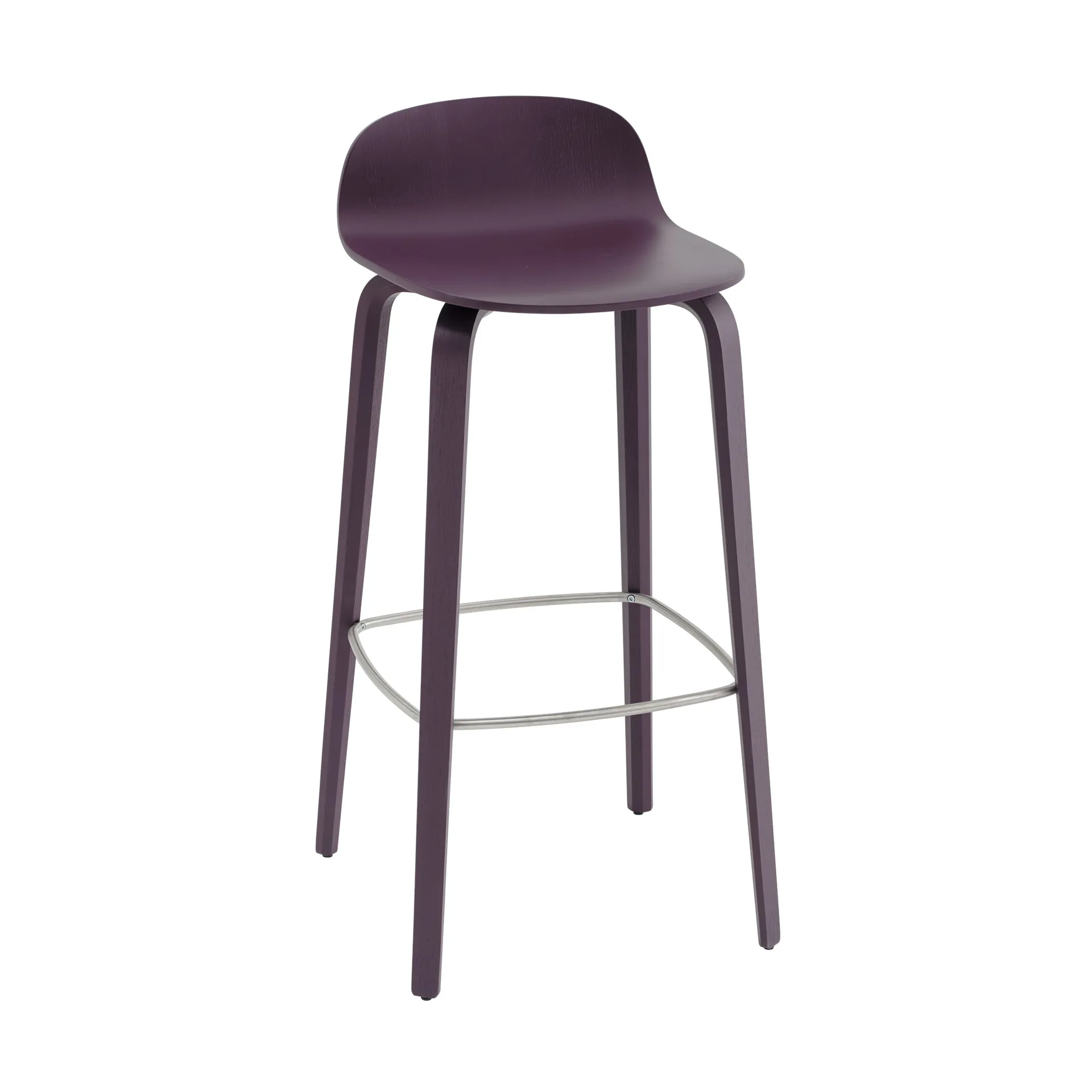 Visu barstool 75 cm, Dark plum Muuto