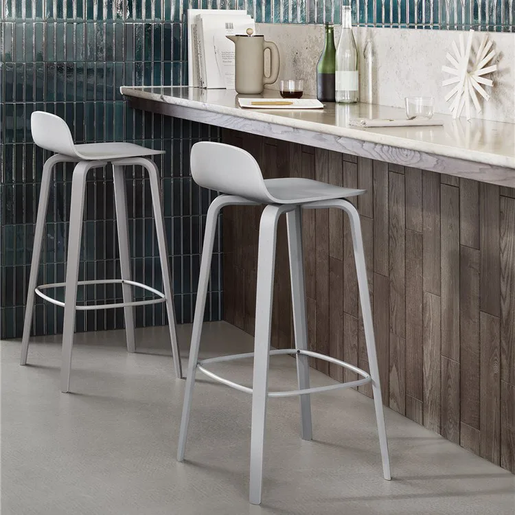 Visu barstool 75 cm, Grey-grey Muuto