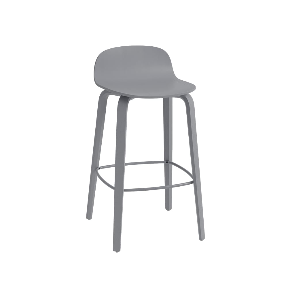 Muuto Visu barstool Grey-grey | Scandinavian Design | Bar stools | Grey