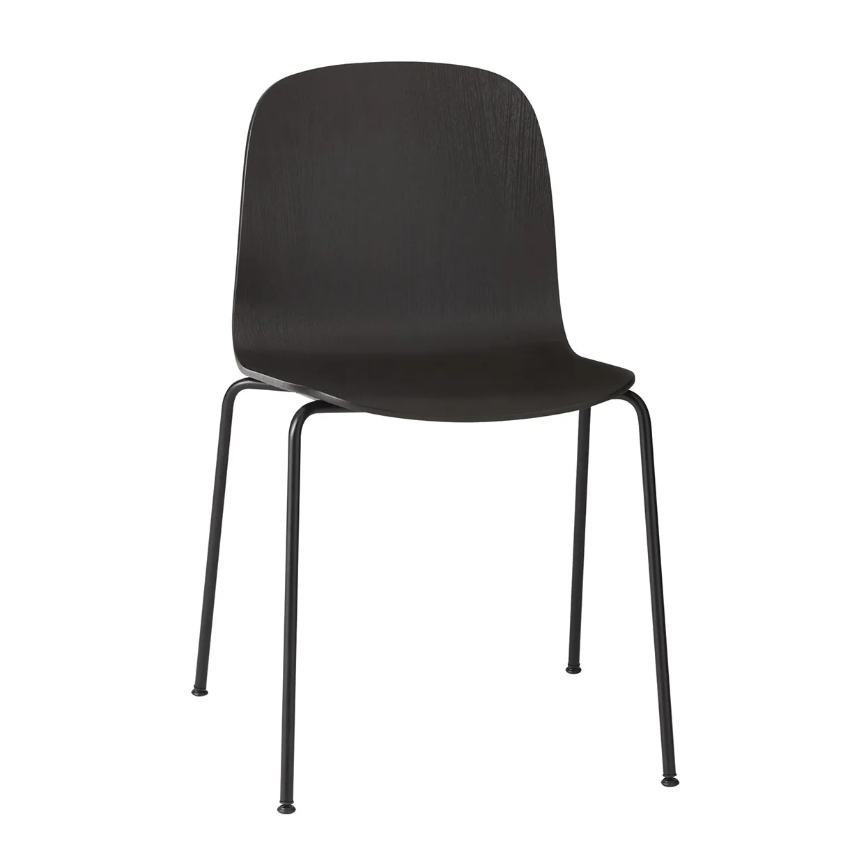 Muuto Visu Chair steel legs Black-black | Scandinavian Design | Chairs | Black
