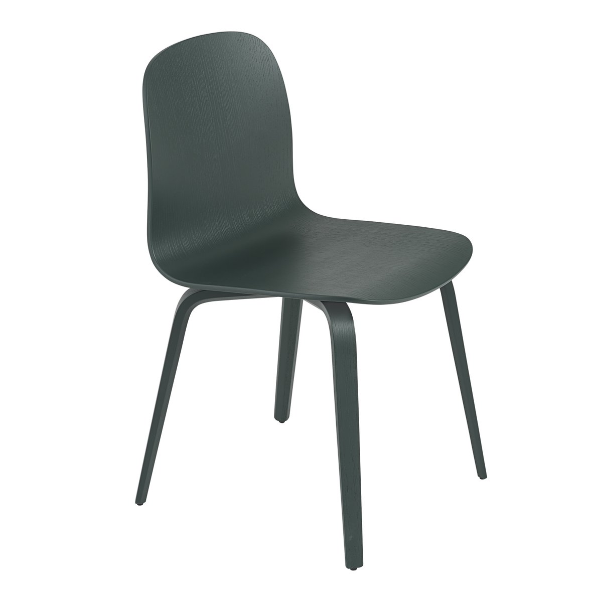 Muuto Visu chair wooden base dark green | Scandinavian Design | Chairs | Green