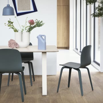 Visu chair wooden base - dark green - Muuto