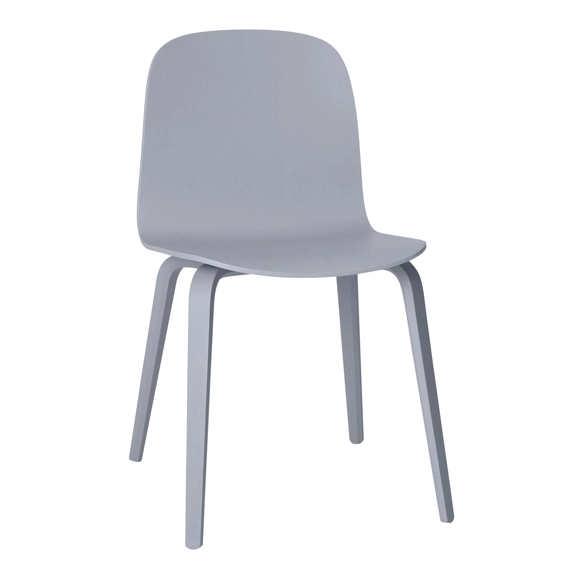 Visu chair wooden base, Grey Muuto
