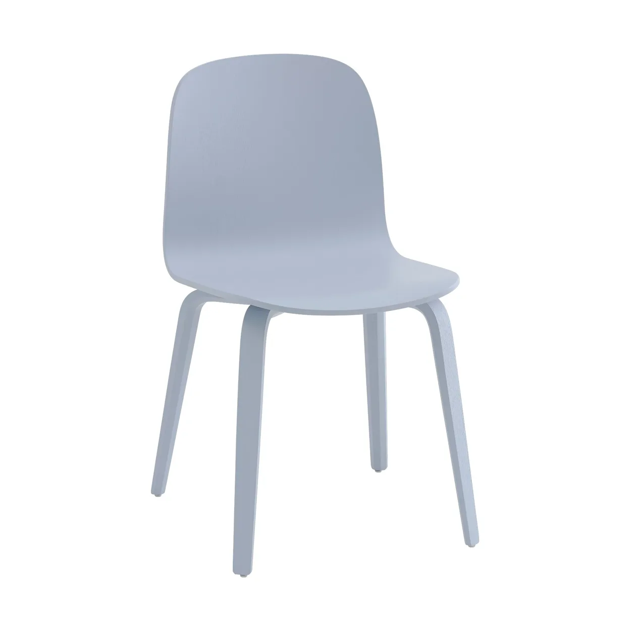 Muuto Visu chair wooden base Light blue | Scandinavian Design | Chairs | Blue