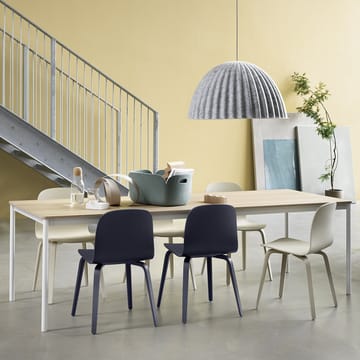 Visu chair wooden base - midnight blue - Muuto