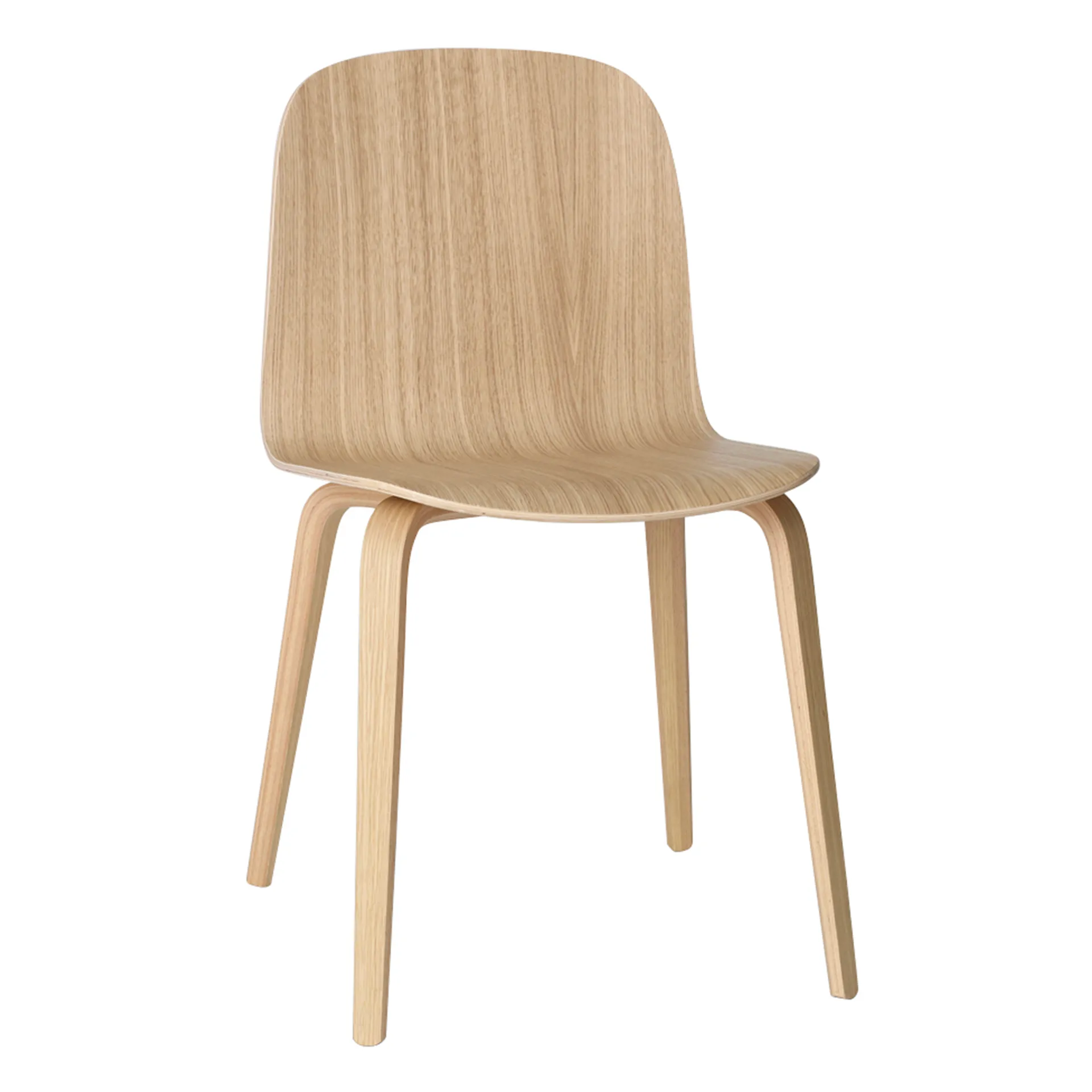 Visu chair wooden base, Oak Muuto