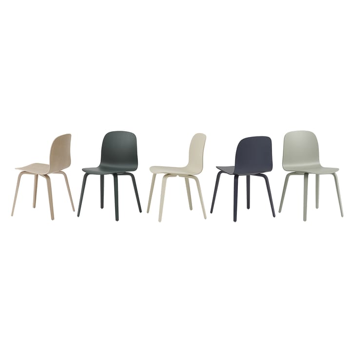 Visu chair wooden base, sand Muuto