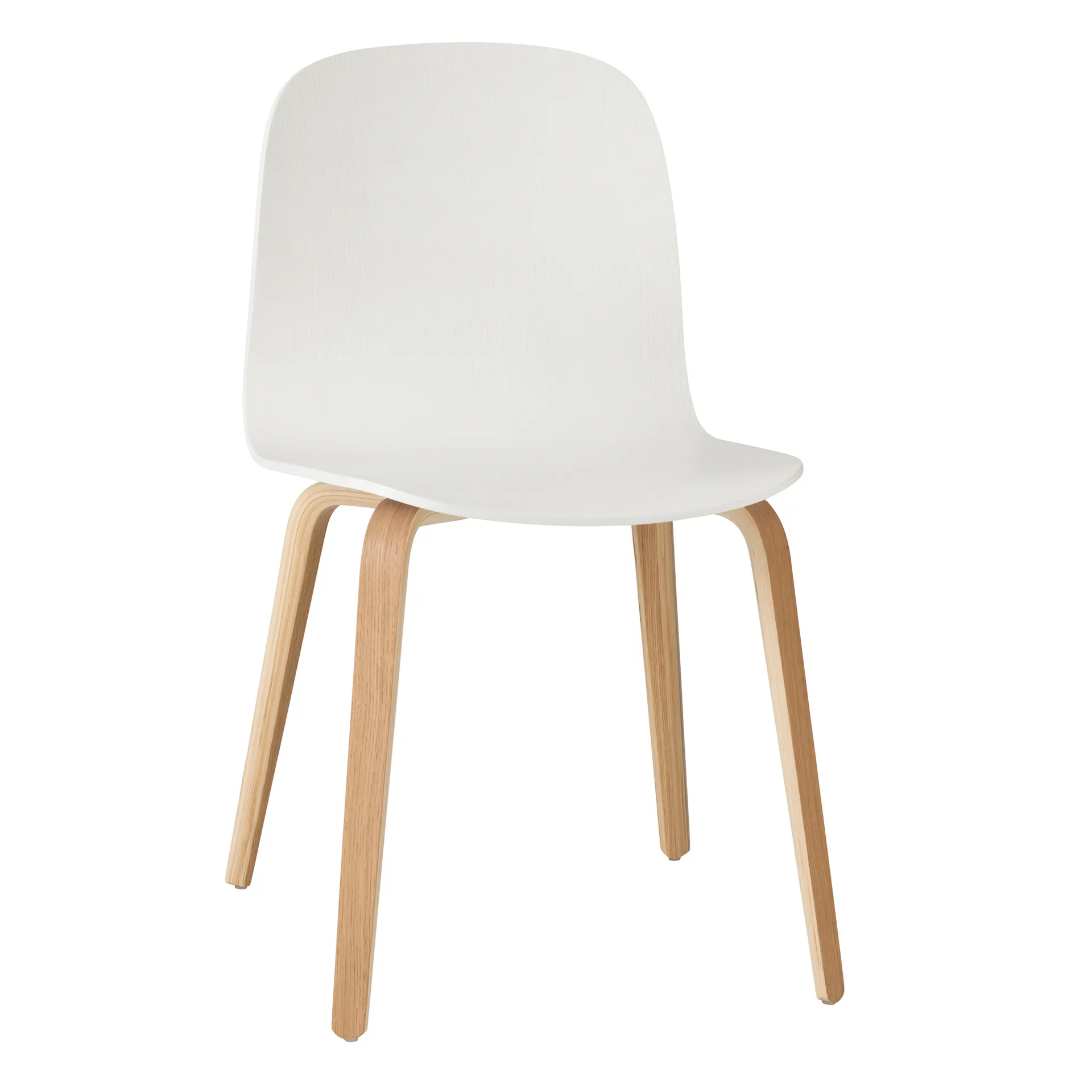 Visu chair wooden base, white-oak Muuto