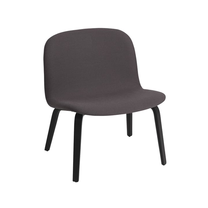 Visu lounge chair upholstered chair - Twill weave 160-black - Muuto