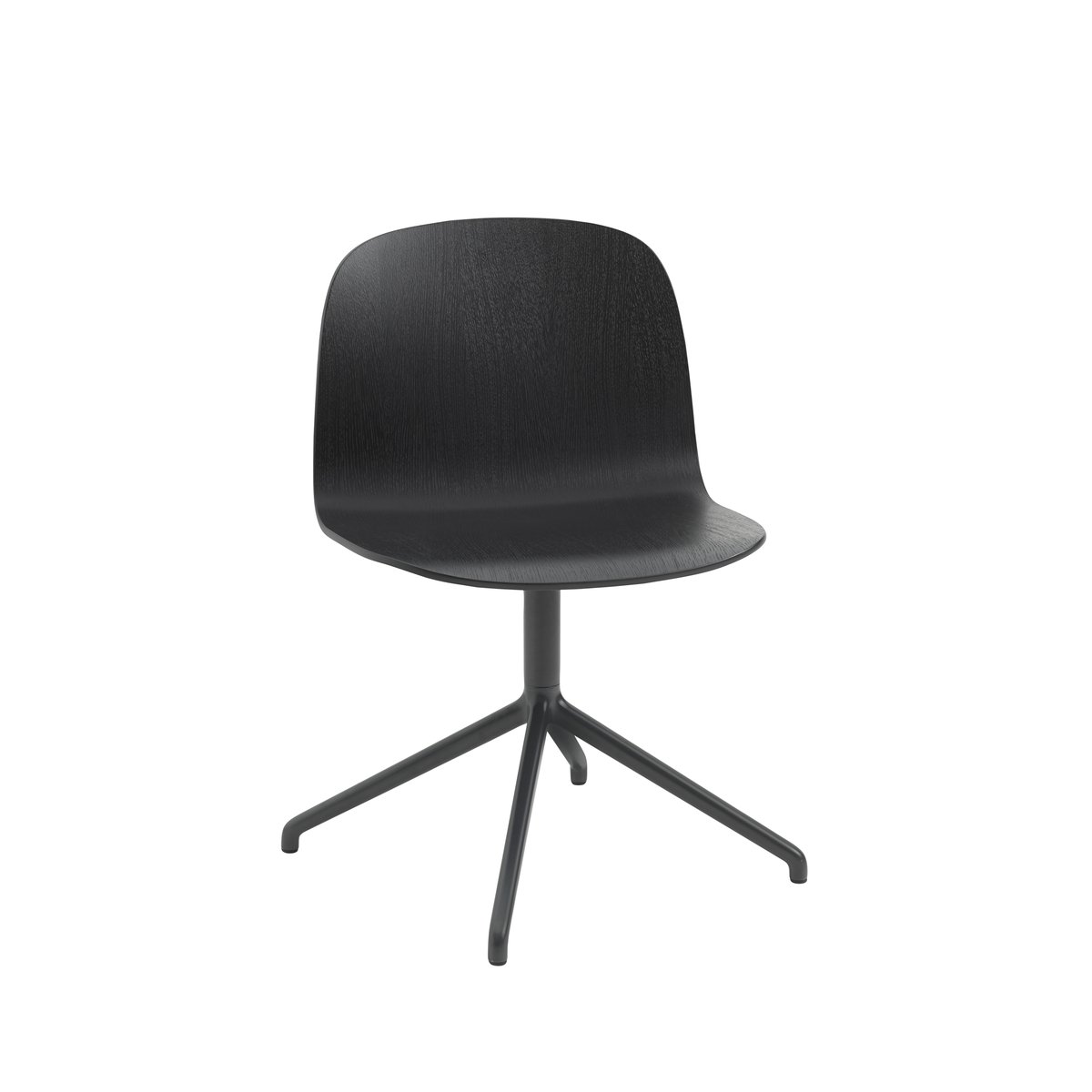 Muuto Visu Wide chair Black-swivel base | Scandinavian Design | Chairs | Black