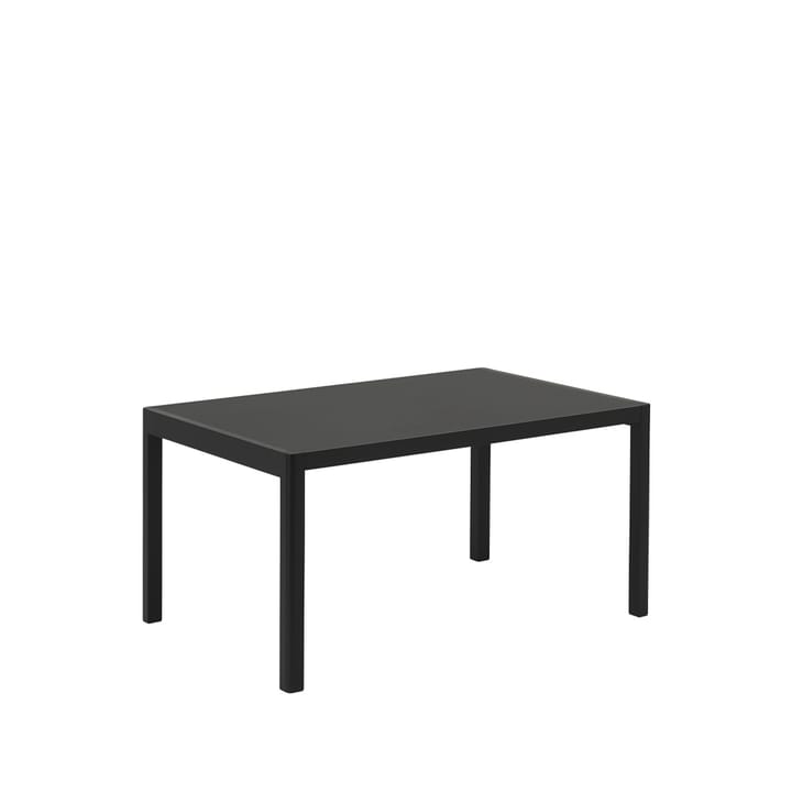 Workshop dining table - Black linoleum-Black 140x92 cm - Muuto