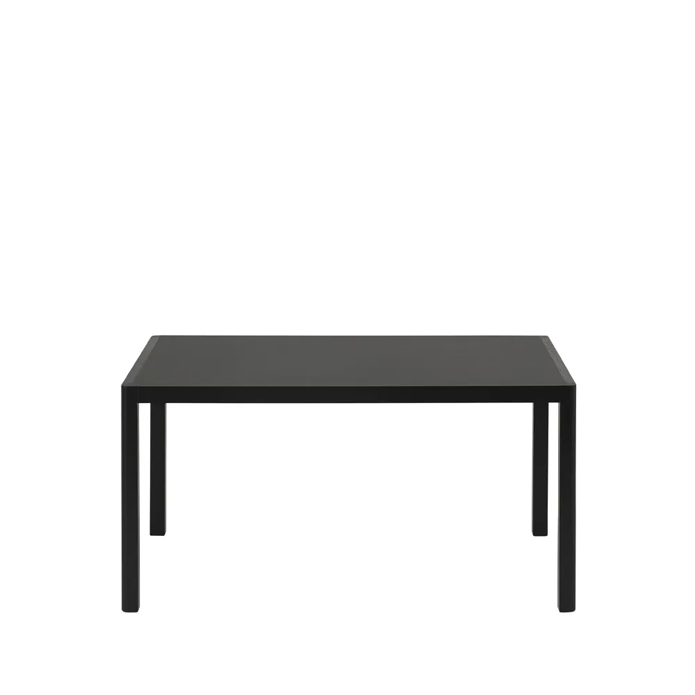 Workshop dining table, Black linoleum-Black 140x92 cm Muuto