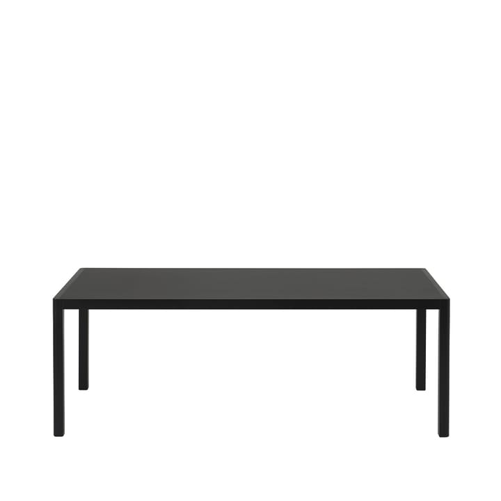 Workshop dining table - Black linoleum-Black 200x92 cm - Muuto