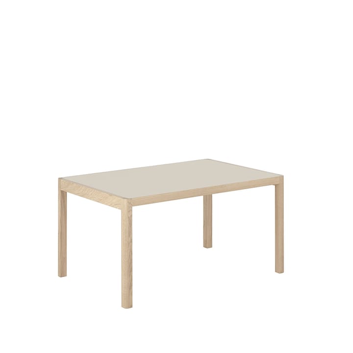 Workshop dining table - Grey linoleum-Oak 140x92 cm - Muuto