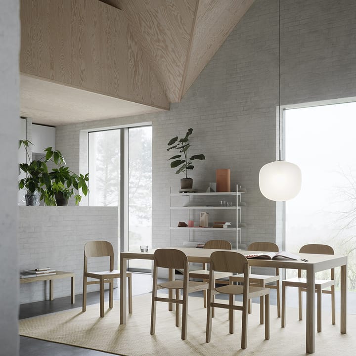 Workshop dining table, Oak veener-Oak 200x92 cm Muuto