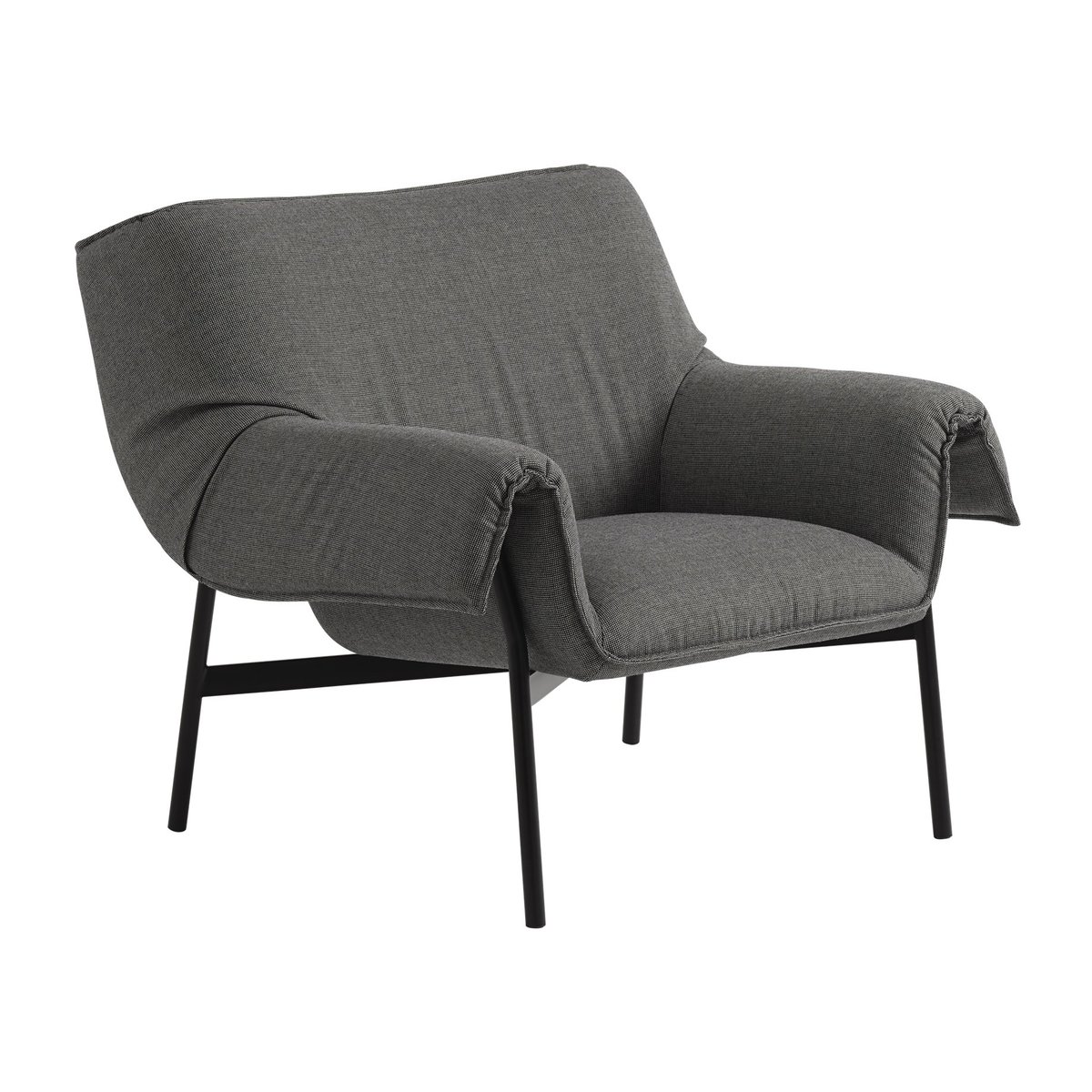 Muuto Wrap Lounge Chair Sabi 151-black | Scandinavian Design | Armchairs & footstools | Grey