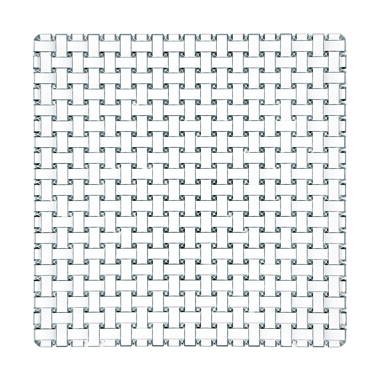 Nachtmann Bossa Nova plate 28x28 cm clear | Scandinavian Design | Dinner plates | Transparent