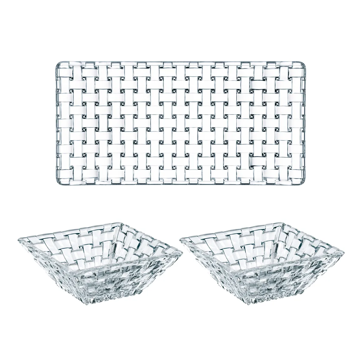 Nachtmann Bossa Nova serving set 3 pieces clear