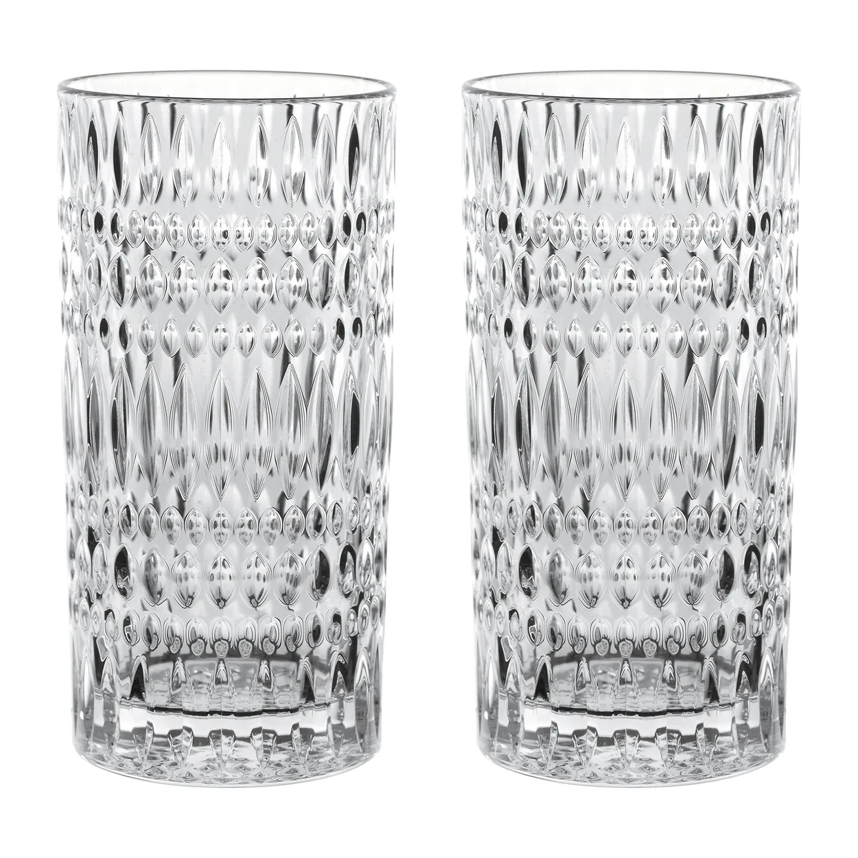 Nachtmann Ethno Barista Latte glass 43.4 cl 2-pack Clear