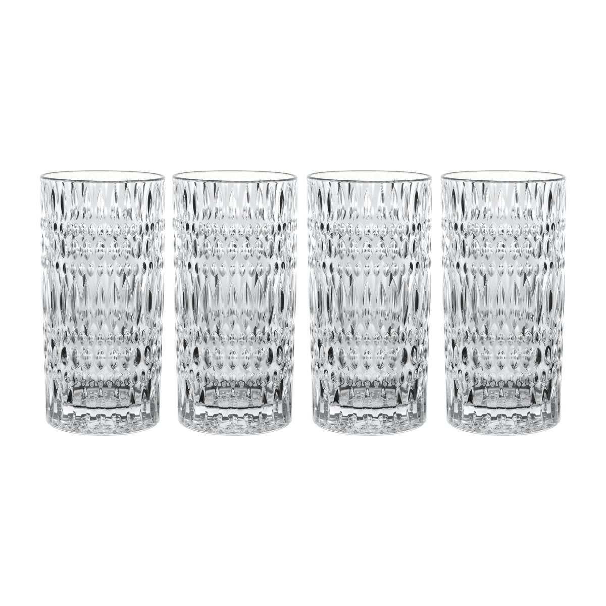 Nachtmann Ethno long drinking glass 43.4 cl 4-pack Clear