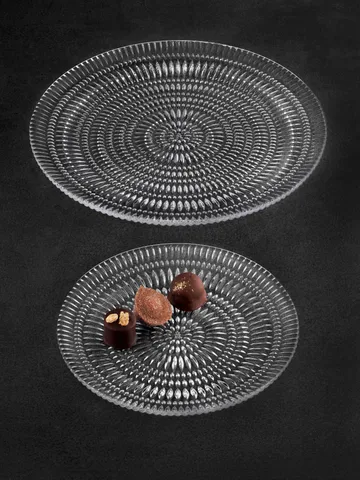 Ethno plate - 2-pack, crystal glass, Ø32 cm - Nachtmann