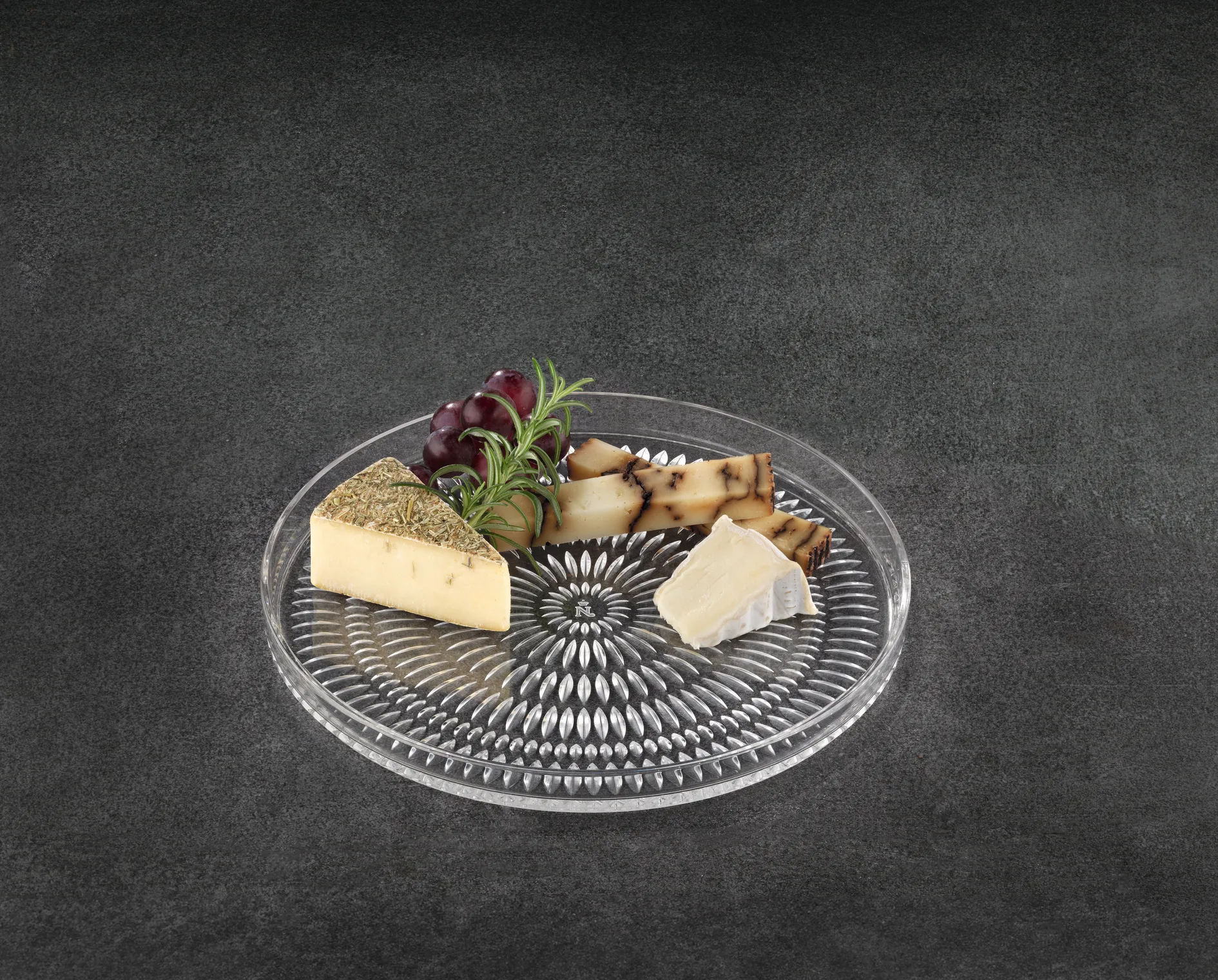 Ethno plate Ø22 cm 2-pack, Clear Nachtmann