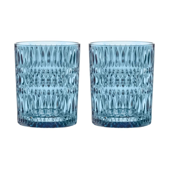 Ethno Tumbler glass 30.4 cl 2-pack - Vintage blue - Nachtmann