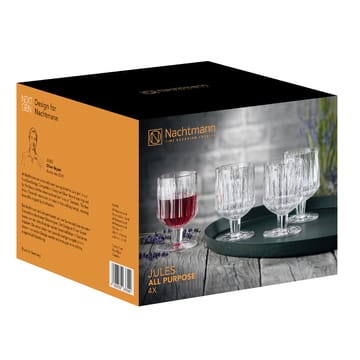 Jules glass with stem 4-pack - Clear - Nachtmann
