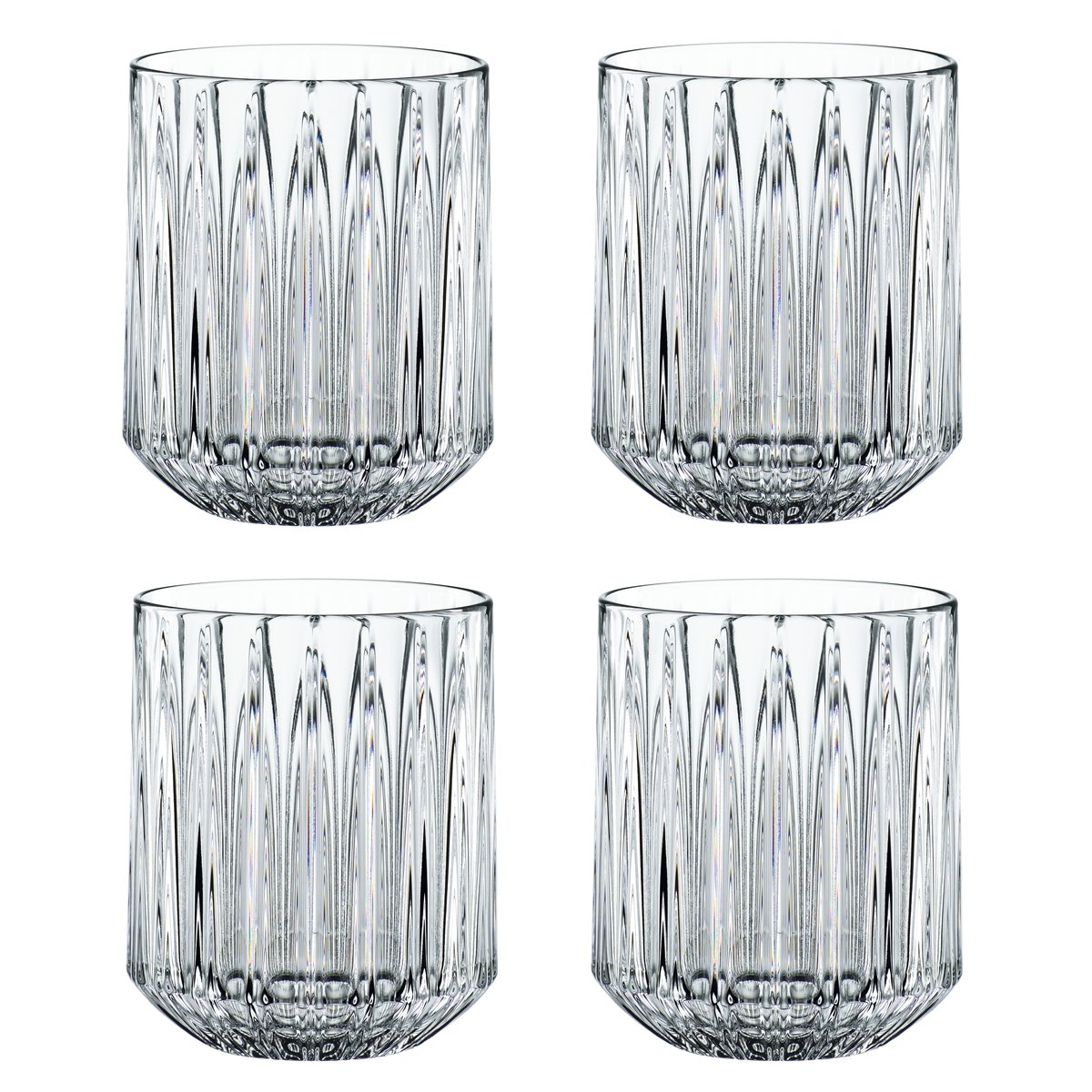 Nachtmann Jules tumbler 4-pack Clear | Scandinavian Design | Long drink & highball glasses | Transparent