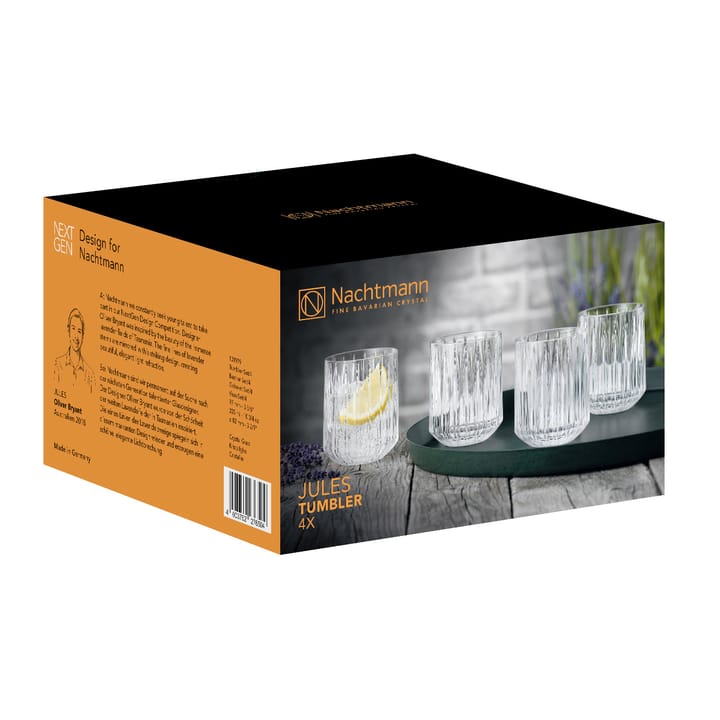 Jules tumbler 4-pack - Clear - Nachtmann