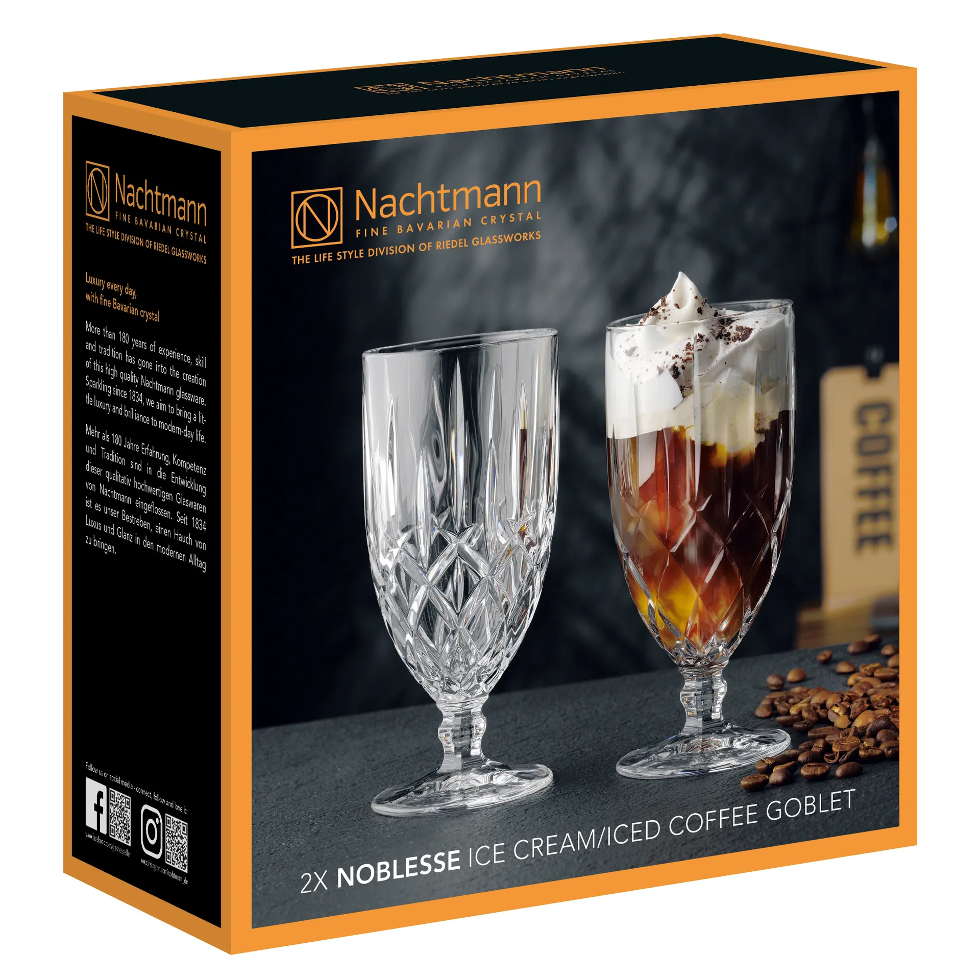 Noblesse dessert glasses 2-pack, clear Nachtmann