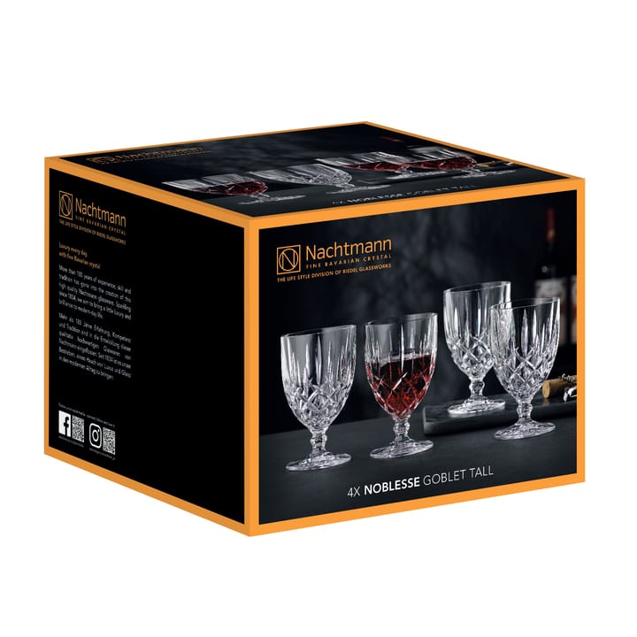 Noblesse glass with stem 4-pack - Clear - Nachtmann