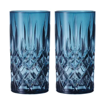Noblesse Longdrink glass 39.5 cl 2-pack - Vintage blue - Nachtmann