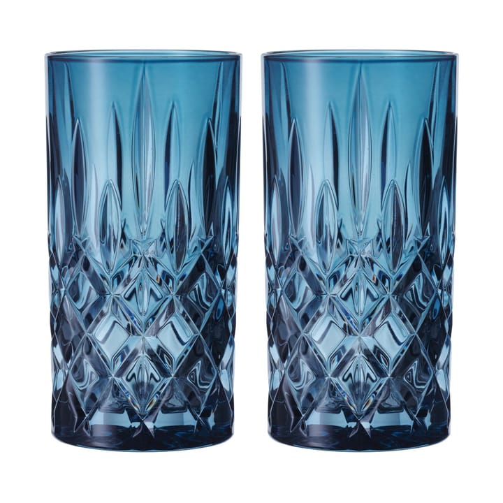 Noblesse Longdrink glass 39.5 cl 2-pack - Vintage blue - Nachtmann