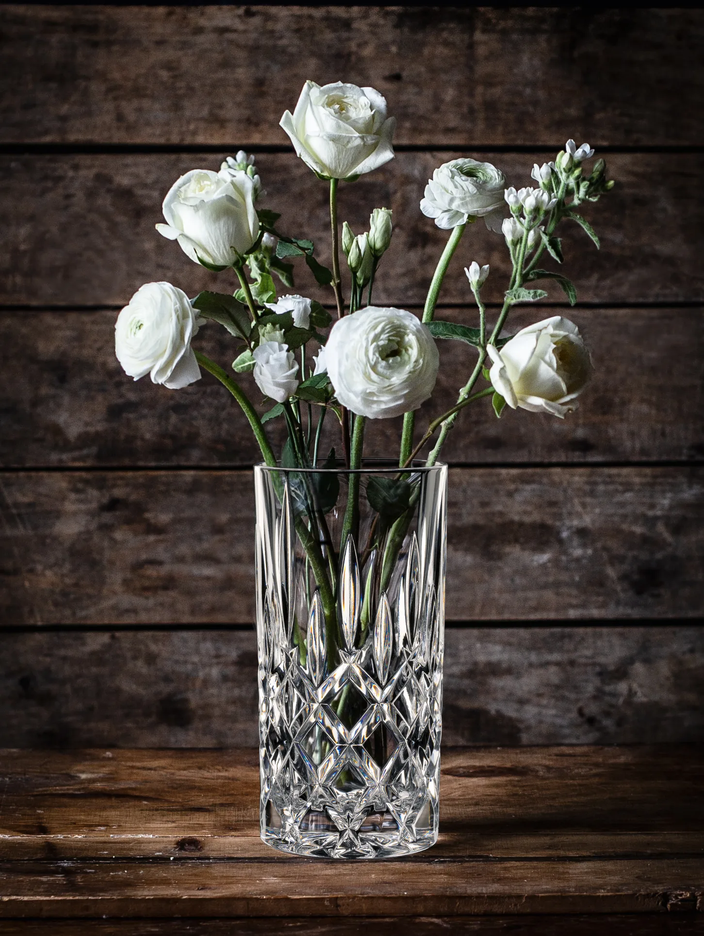 Noblesse vase, Crystal glass, 28 cm Nachtmann