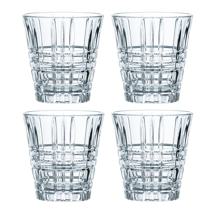 Square drinking glass 26 cl 4-pack - clear - Nachtmann