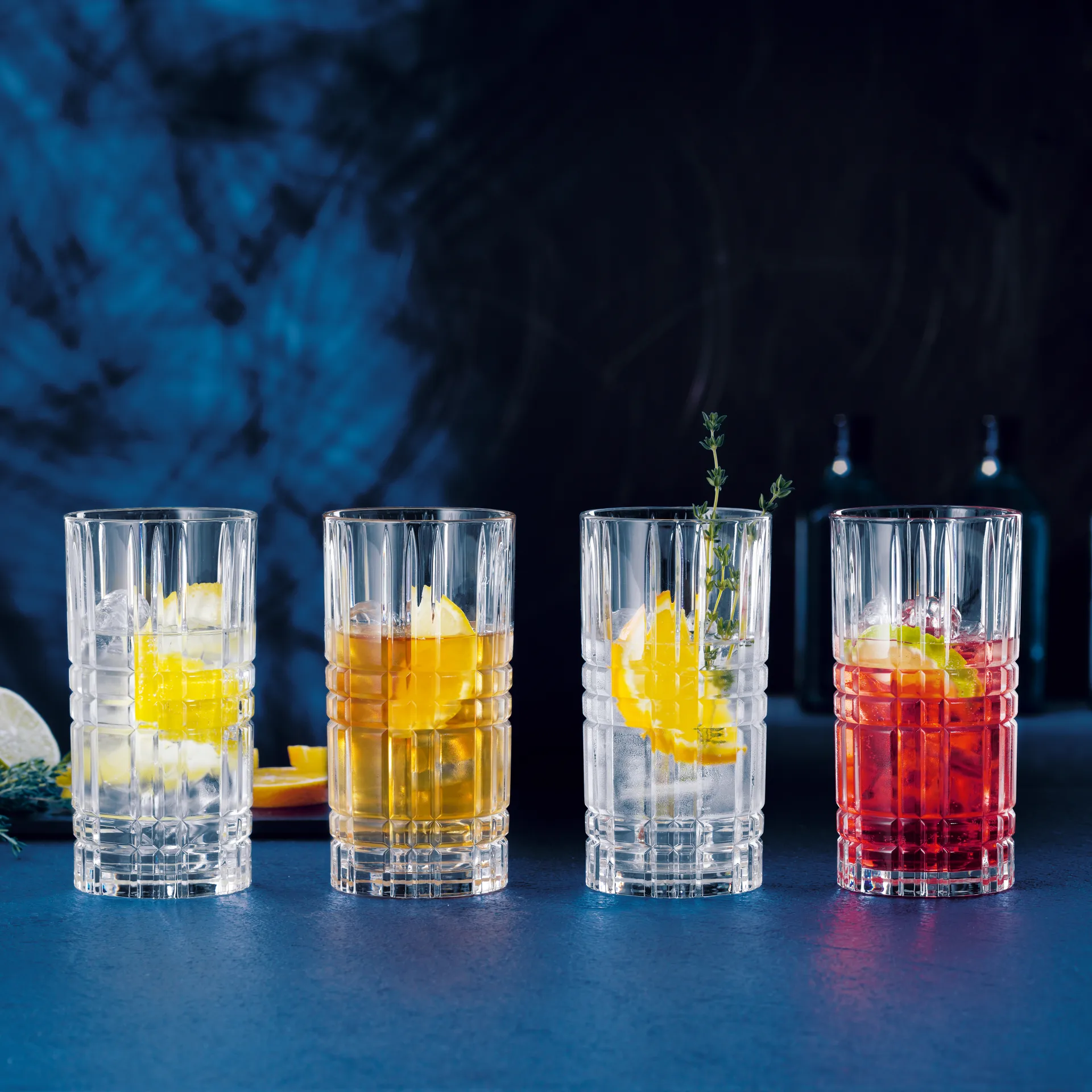 Square long drink glass 4-pack, 44 cl Nachtmann