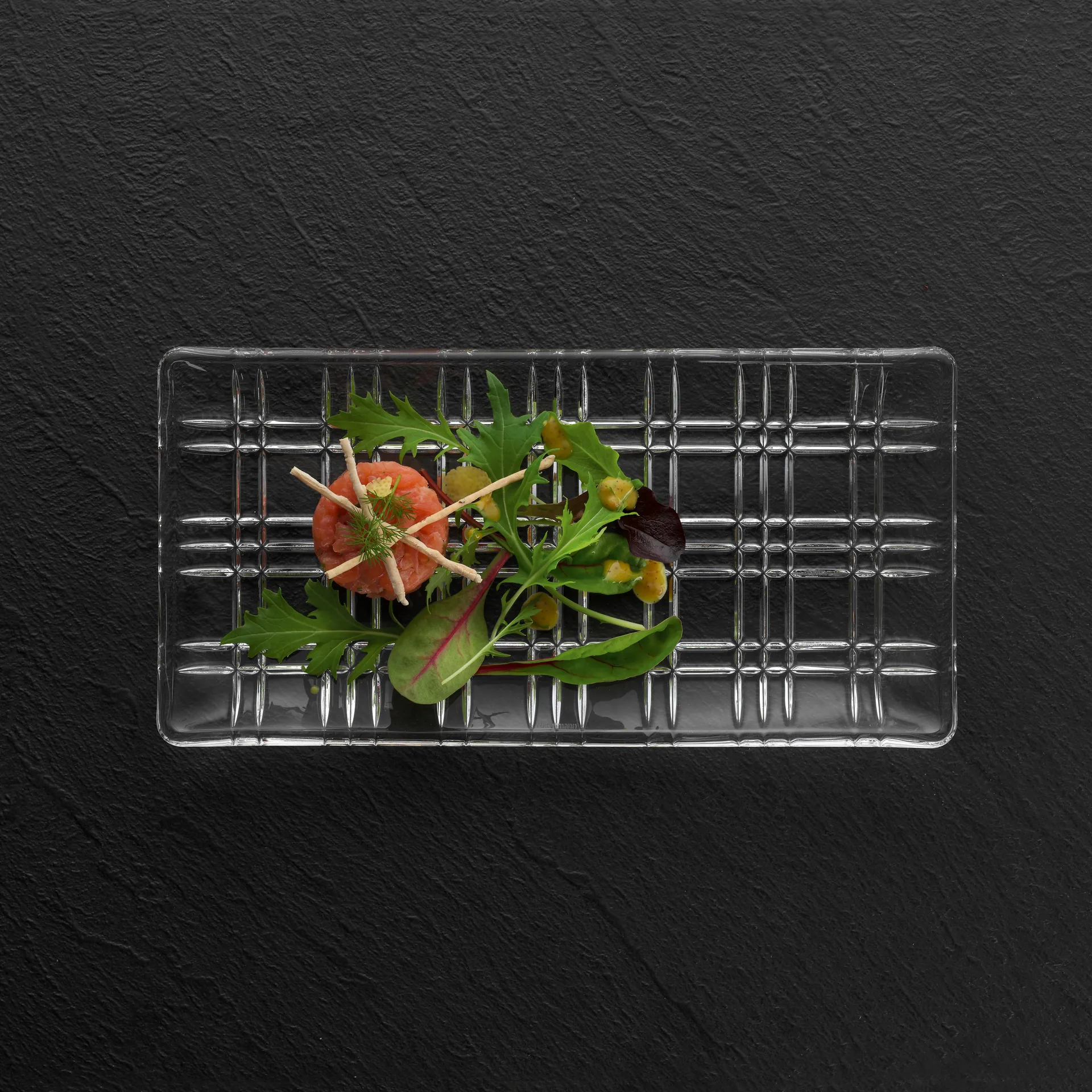 Square plate 14 x 28 cm, clear Nachtmann