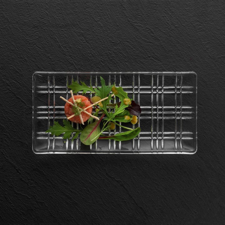 Square plate 14 x 28 cm, clear Nachtmann