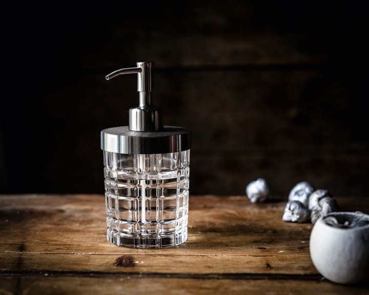 Square soap dispenser 16.5 cm, Clear Nachtmann